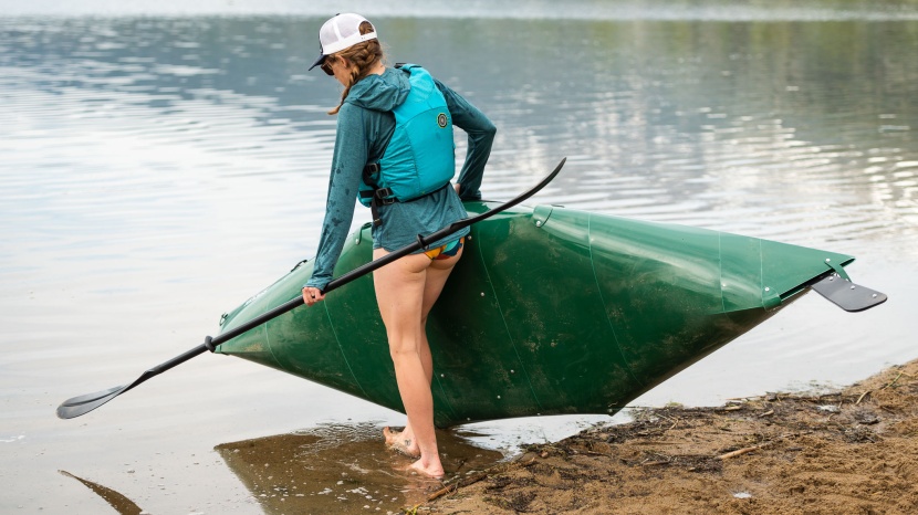 tucktec folding kayak - the rigid polypropylene body of the tucktec and its adjustable...