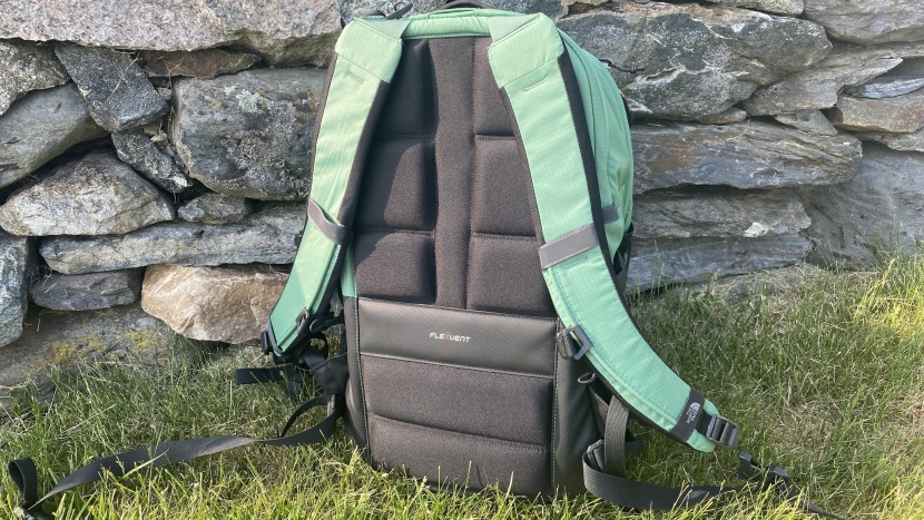 the north face borealis - the padded flexvent back provides much breathability and cushion.