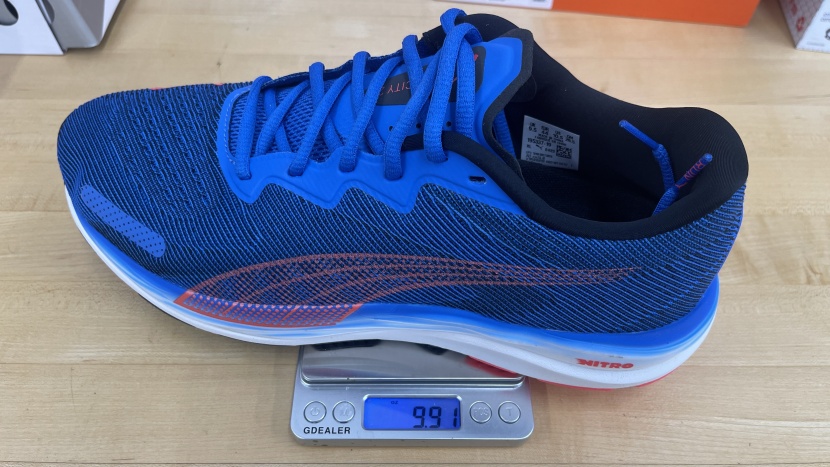 puma velocity nitro 2 - at 9.91 ounces per men's size 10.5 shoe, this shoe isn't ultralight...