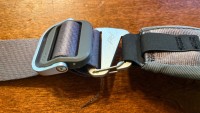 The closure system on the Peak Designs Everyday Sling strap requires...