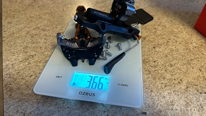 black diamond atk raider 12 - 366 grams for the atk raider 12 isn&#039;t the lightest binding around...