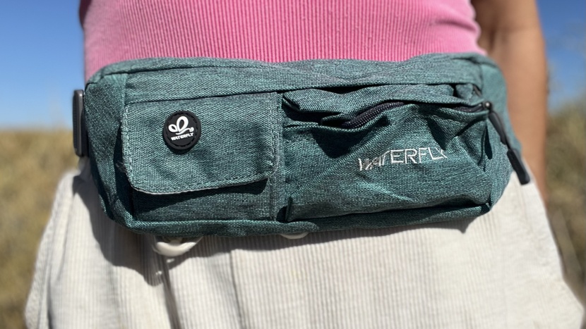 fanny pack - long and sleek, the waterfly slim is a great fanny pack for running.