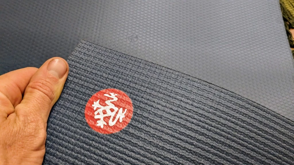 manduka pro yoga mat review - the textured top surface is easy to grip with your hands and feet...