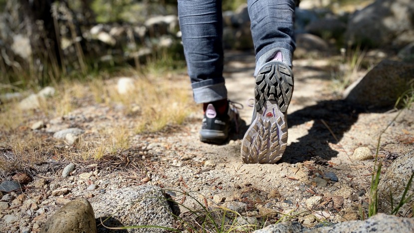 salomon outpulse gore-tex low for women - salomon is known for their chevron-patterned outsole that performs...