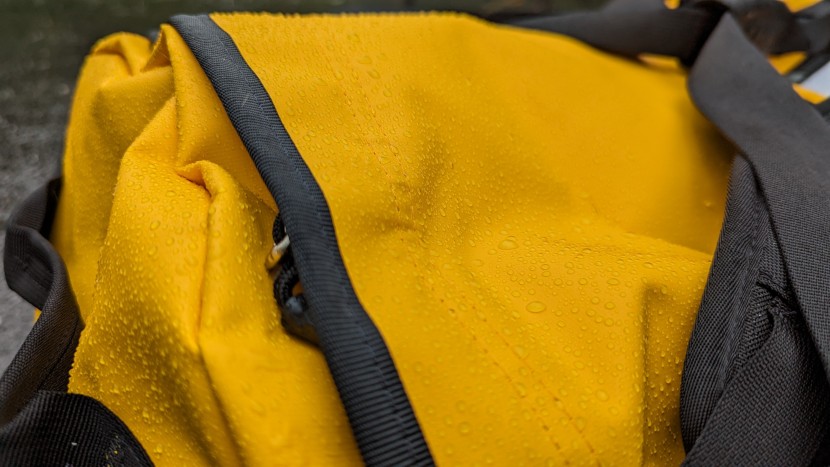 duffel bag - high-count denier and water-resistant fabrics help keep contents...