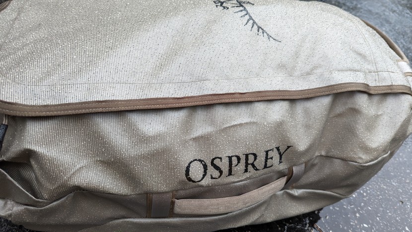 water beaded and rolled right off the slick exterior fabric of the...