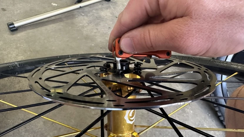 bike multi-tool - even a rotor swap wasn't an issue with the pebble tool.