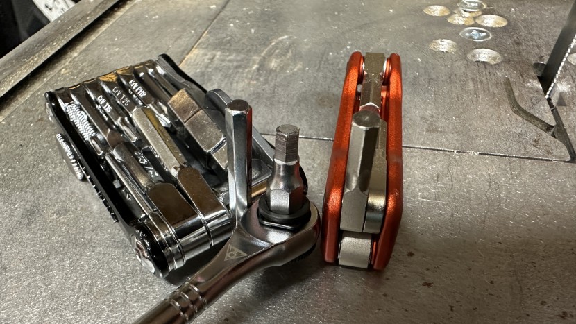 bike multi-tool - some hex bits have a slightly rounded end while others have a more...