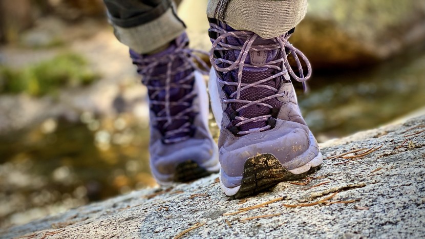 hoka kaha 2 gtx for women - the waterproof nubuck leather upper, burly toe cap, reinforced metal...