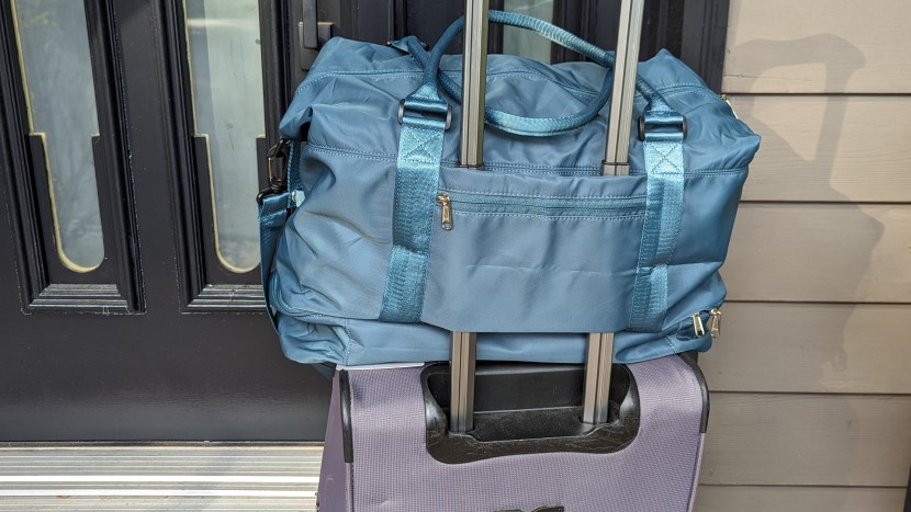 hyc00 travel - clearly a bag designed for travel, the hyc00 has a suitcase slot for...
