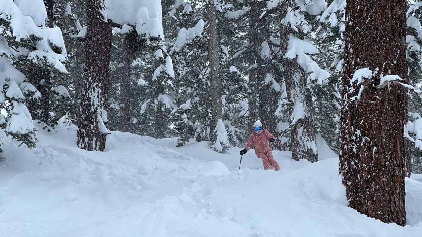 rossignol black ops 98 for women - the black ops cruises through an average amount of chunky snow...