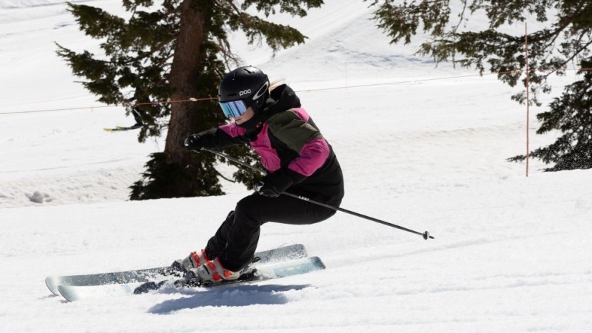 stockli nela 88 for women - the flashy titanal, brushed topsheet really shines in the sun when...