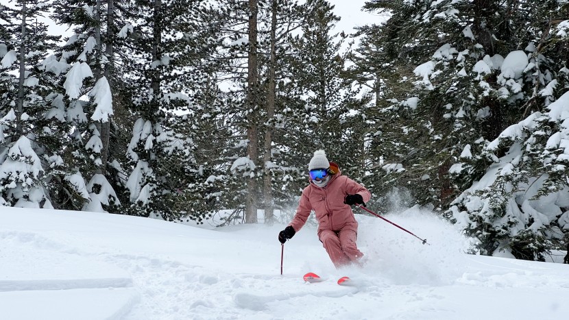 all mountain skis womens - the blizzard sheeva 9&#039;s rockered tips stayed afloat in fresh snow up...