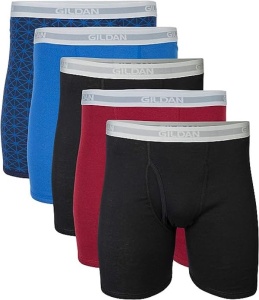 Gildan Men's 3 Pack Stretch Cotton Regular Leg Boxer Briefs Sizes