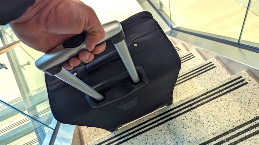 luggage - hanging in there as we heave our sion softside up the never-ending...