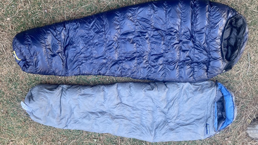 feathered friends hummingbird ul 30 - for some sleepers, the difference between this narrow bag (in grey)...