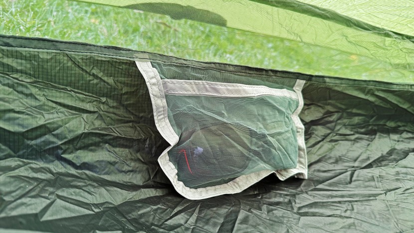 3f ul gear lanshan 2 pro - a small pocket helps organize essentials, such as sunglasses.