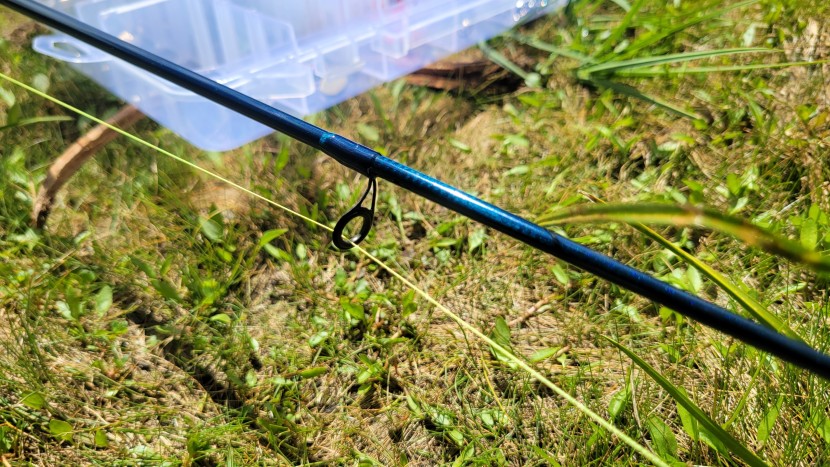 fishing rod - the line guide arms on the st. croix triumph travel rod are made of...