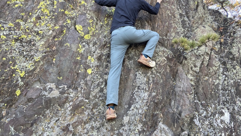 hiking pants - comfort can be achieved through a combination of stretchy fabric...