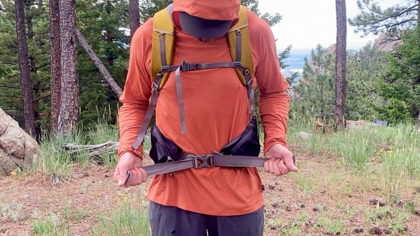ultralight backpack - this hip belt feels great worn snuggly on our lead tester&#039;s narrow...