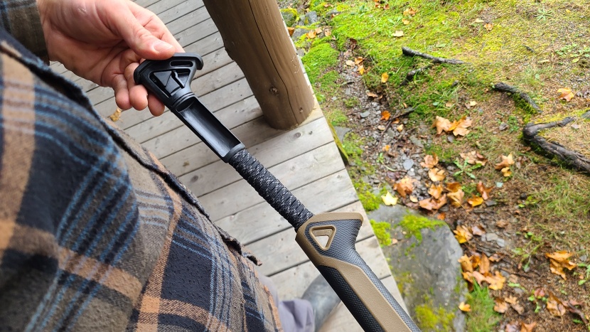 a handy watertight compartment is clutch for keeping matches dry. be...