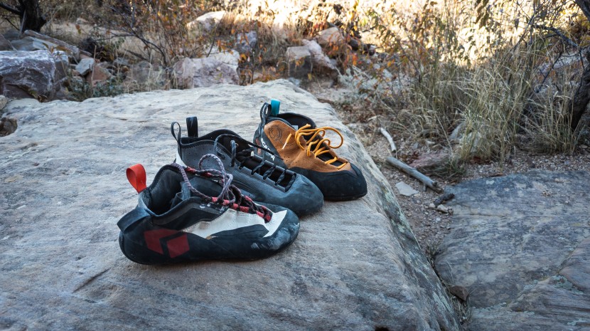 climbing shoes - a new crop of competitive high-tops should excite any trad climber.