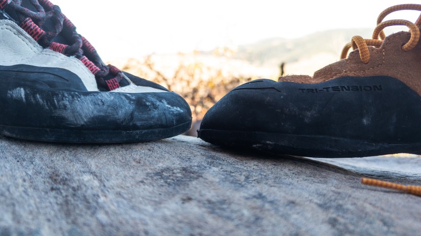comparing the toe heights of the similarly performing bd aspect pro...