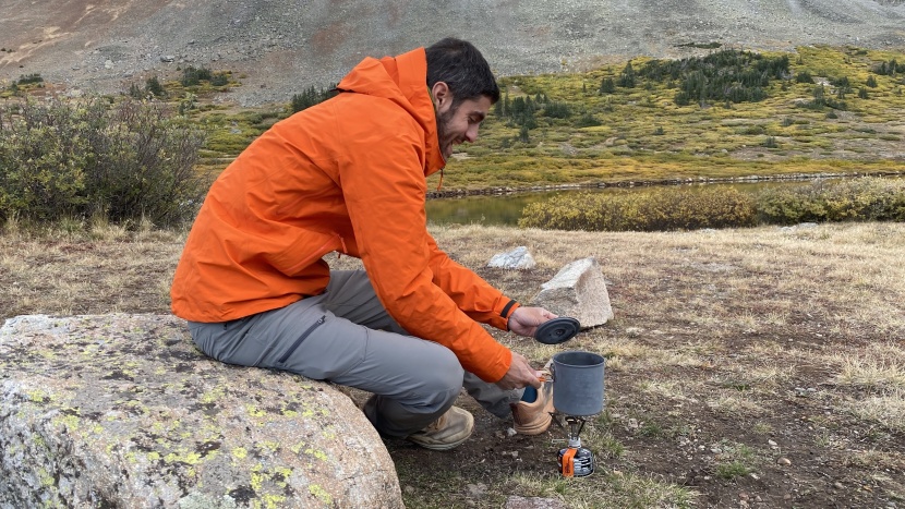 even when it's not raining, having a good insulating layer in camp...