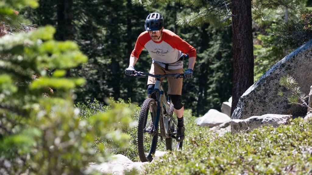 mountain bike - the  ripmo v2 is super capable of handling technical climbs.