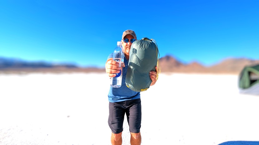that's one small drink-a-water. the galactic has the smallest packed...