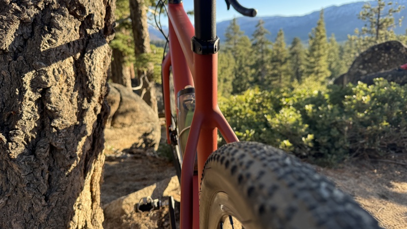 santa cruz stigmata carbon cc apex - thin stays and clean lines leave plenty of room for the rubber...