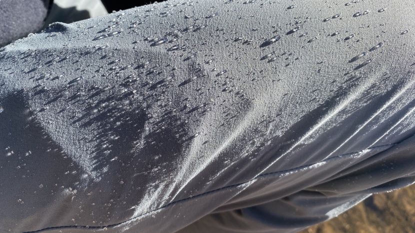 patagonia quandary pants - dwr coating helps water bead on the surface of fabric. it does need...