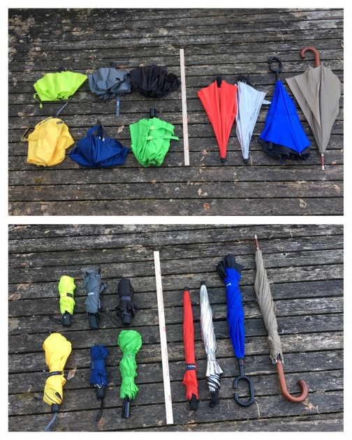 gustbuster metro - a side-by-side comparison of the gustbuster (bottom left, green)and...