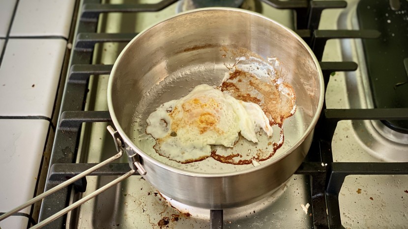 though the 18/8 stainless steel evenly distributes the heat, the...