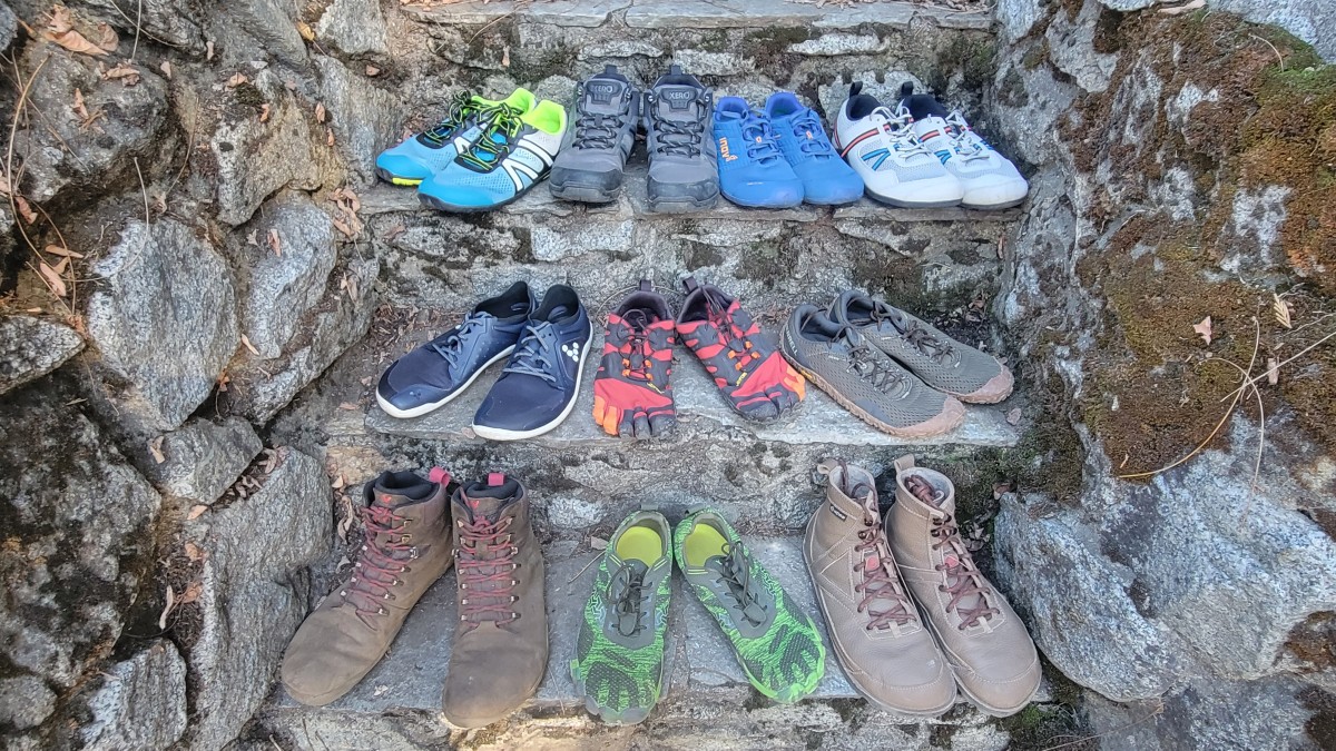 Best Barefoot Shoes Review (A shot of this year's lineup of contenders for Best Barefoot Shoe.)