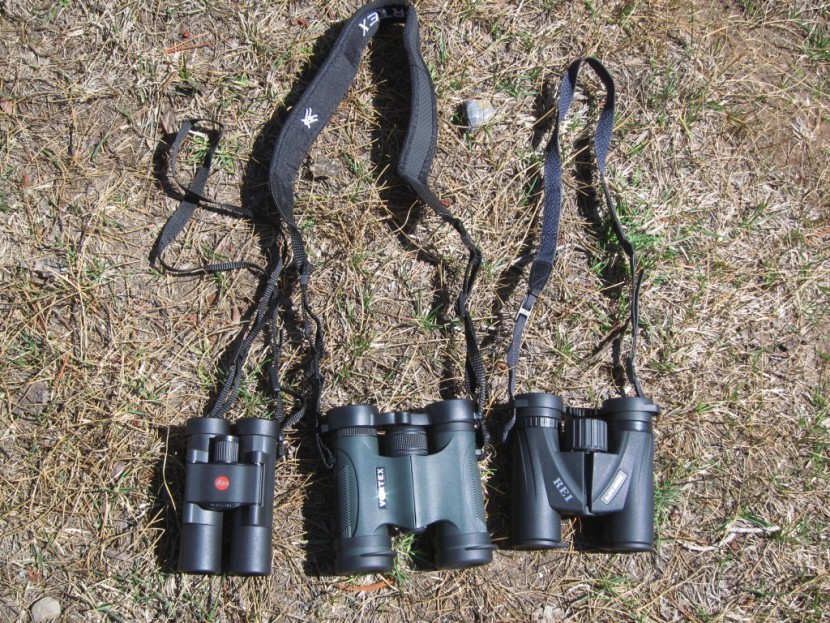 leica ultravid br 10x25 - from l to r: the ultra tiny leica bcr 10x25, vortex diamondback...