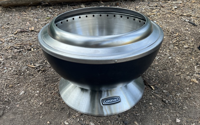 fire pit - the cuisinart clean burn is straightforward to set up, latch the pit...