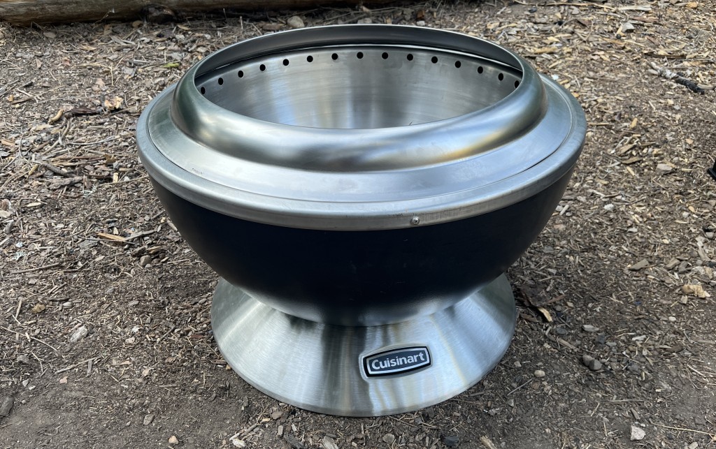 fire pit - the cuisinart clean burn is straightforward to set up, latch the pit...