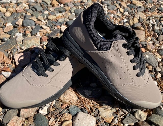 besides riding in a lift-accessed bike park, these shoes were...