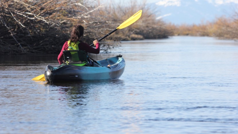 perception tribe 11.5 - the boat has a relatively narrow hull profile allowing it to cut...