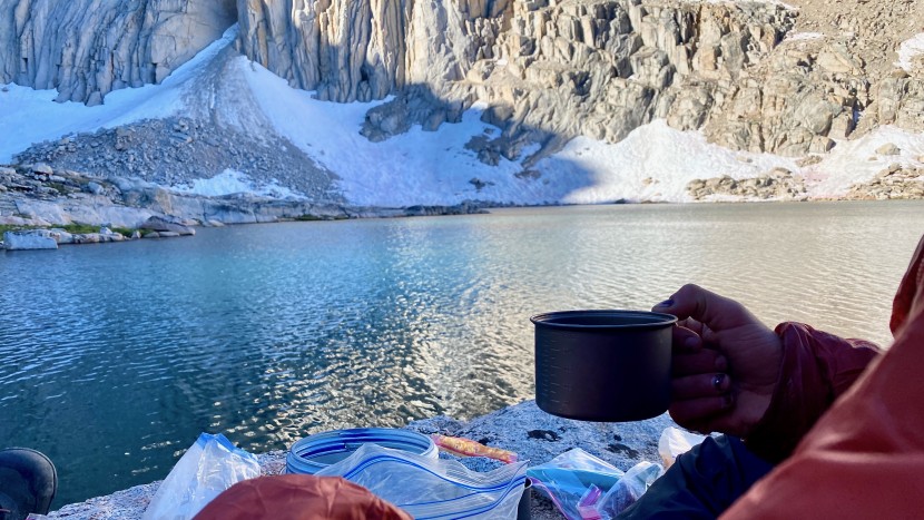 camping cookware - mt. hitchcock was the perfect testing ground for backpacking cookware.