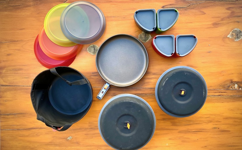 camping cookware - the gsi pinnacle camper is the perfect cookware choice when cooking...