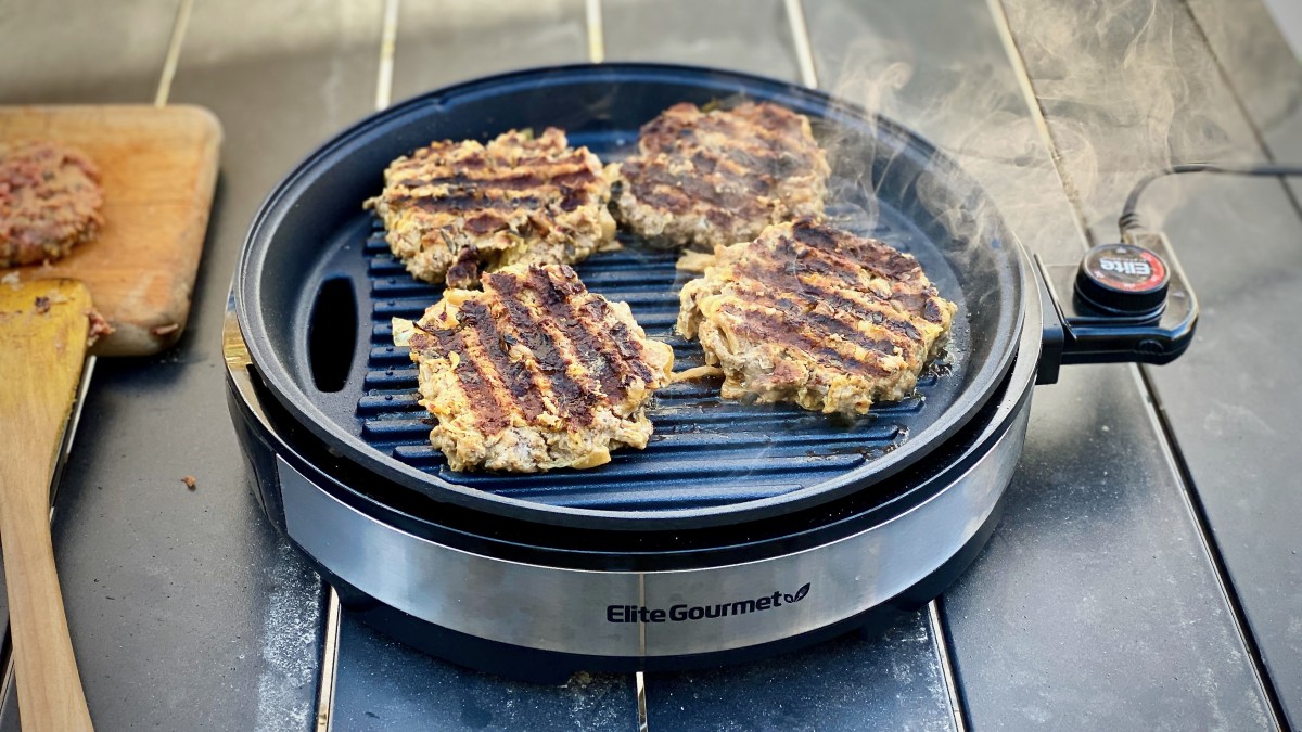 elite gourmet 12" electric indoor portable grill review