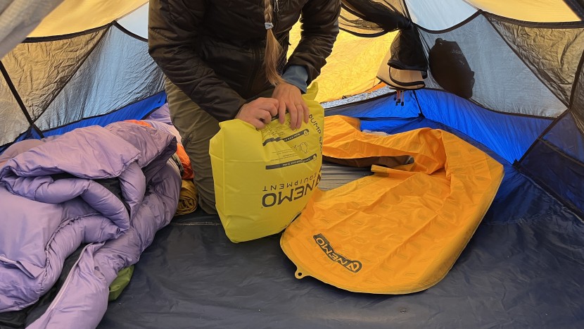 sleeping pad womens - the nemo tensor ultralight insulated with its included pump sack.