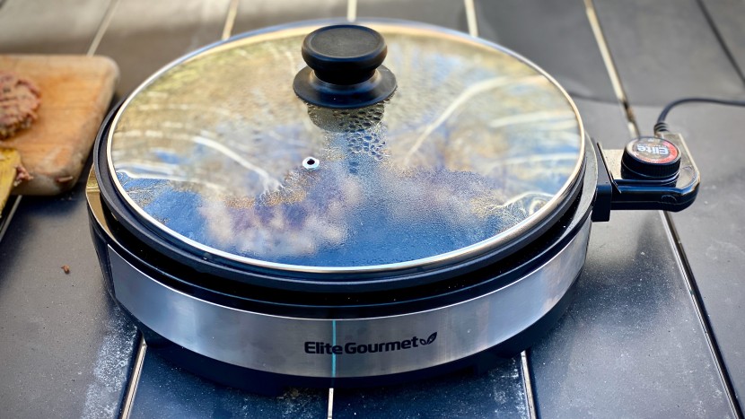 portable grill - the elite gourmet is a great choice for grilling in high winds...