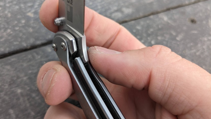 kershaw leek - the liner lock on the leek is a bit stiffer than we prefer, or...