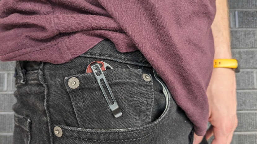 pocket knife - the deep-carry pocket clip of the civivi elementum is wonderful for...