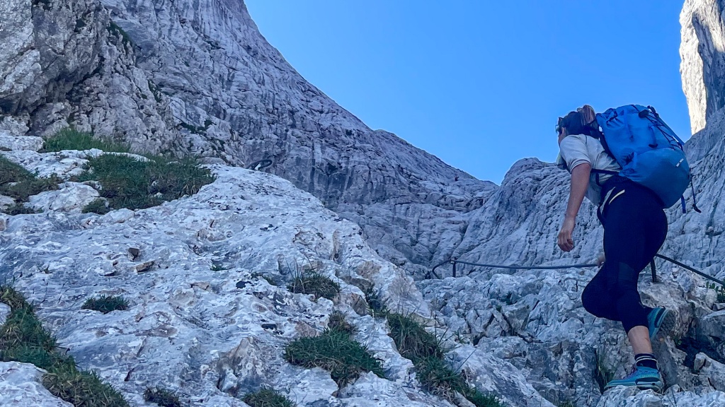 approach shoes womens - approaching to climb some beautiful austrian limestone with the la...