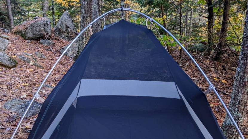rei co-op trailmade 2 - without a crosspole to pull the sidewalls apart, this tent does not...