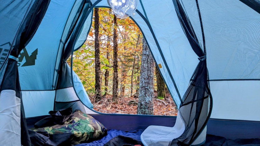 rei co-op trailmade 2 - the doors to the tent and rainfly open easily with one hand.